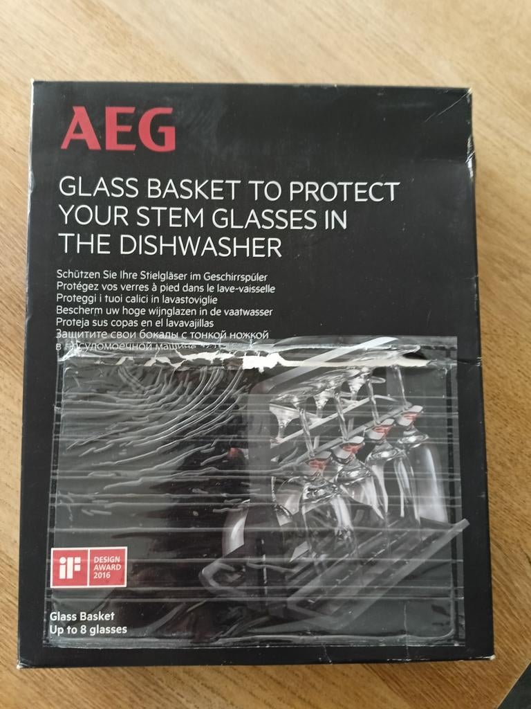 NIEUW glass basket AEG A9SZGB01, Ophalen of Verzenden, Nieuw, Inbouw, Minder dan 85 cm
