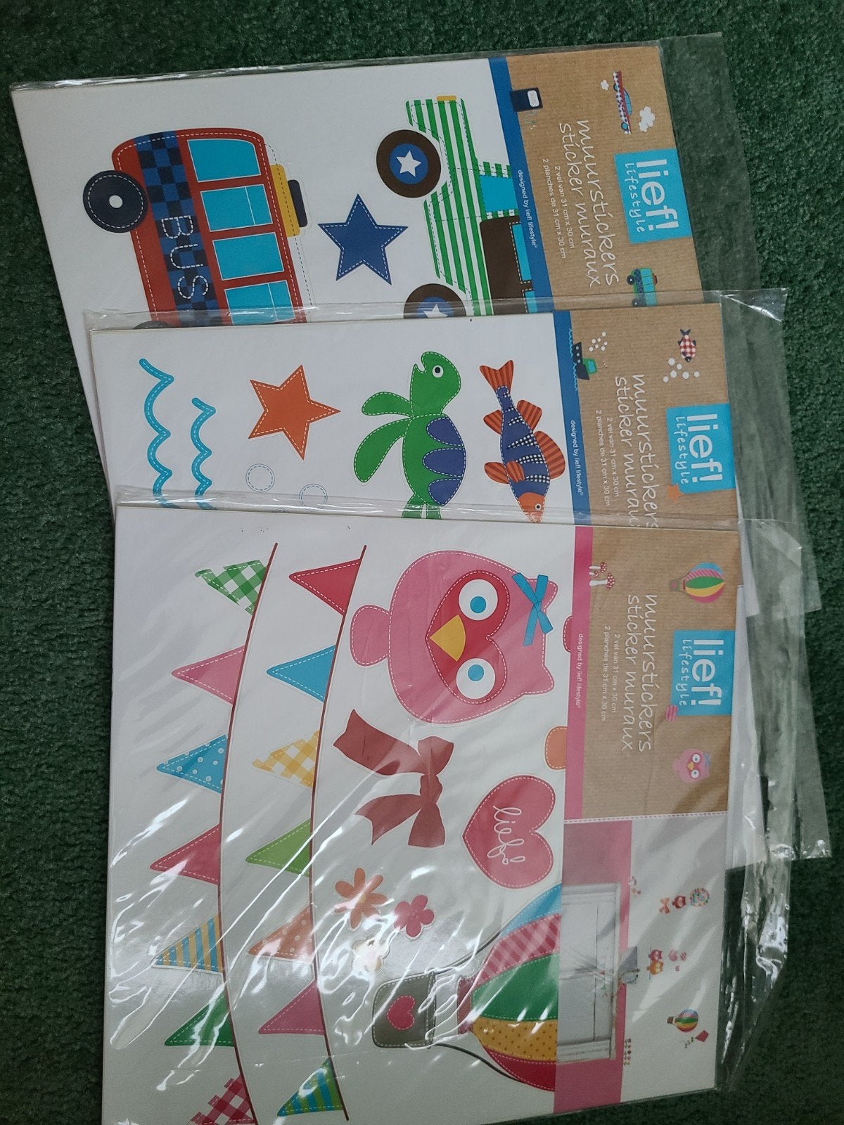 Lief! Lifestyle Muurstickers (3 sets), Ophalen of Verzenden, Nieuw, Meerdere stickers