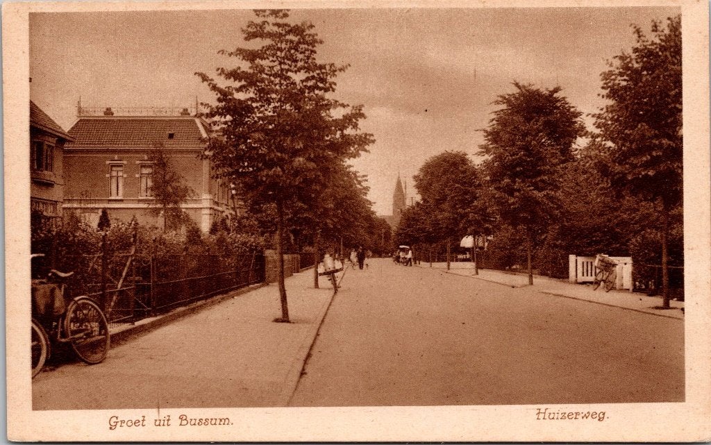 Bussum - 10 antieke ansichtkaarten, Verzenden, 1920 tot 1940, Ongelopen, Noord-Holland