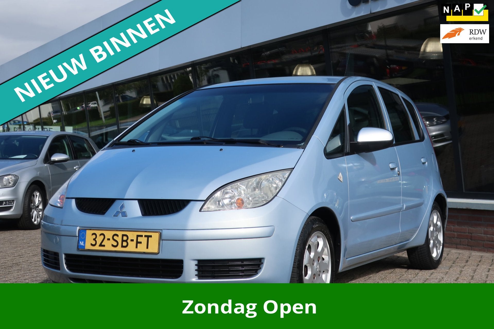 Mitsubishi Colt 1.1 Invite, Auto's, Voorwielaandrijving, Stof, Gebruikt, 31 €/maand