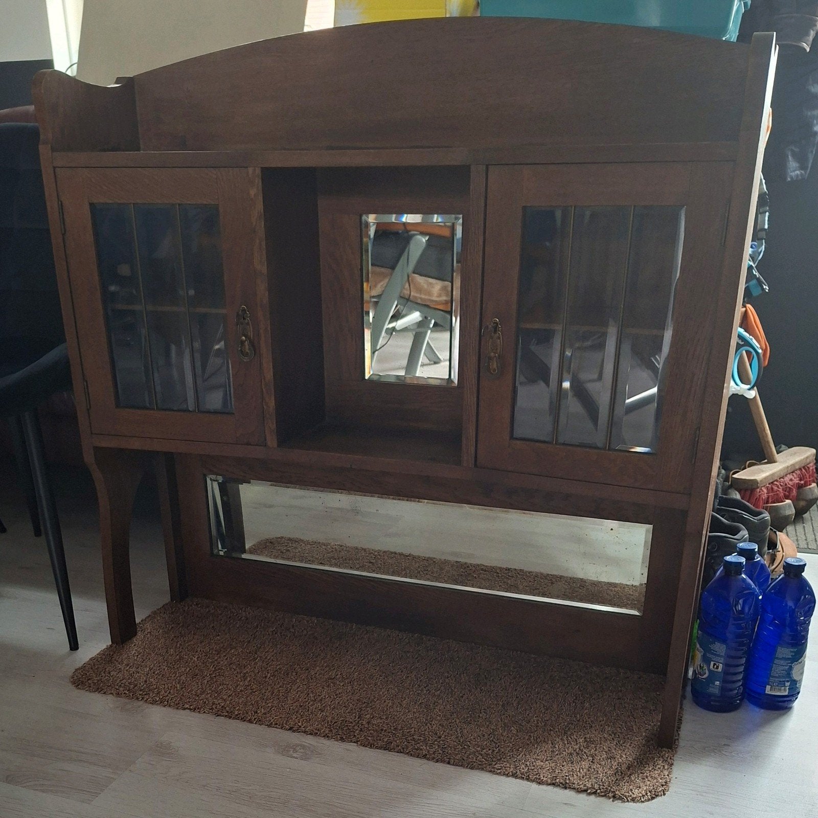 Opzetkast buffet/dressoir, eiken., Huis en Inrichting, Kasten | Overige, Ophalen, Gebruikt