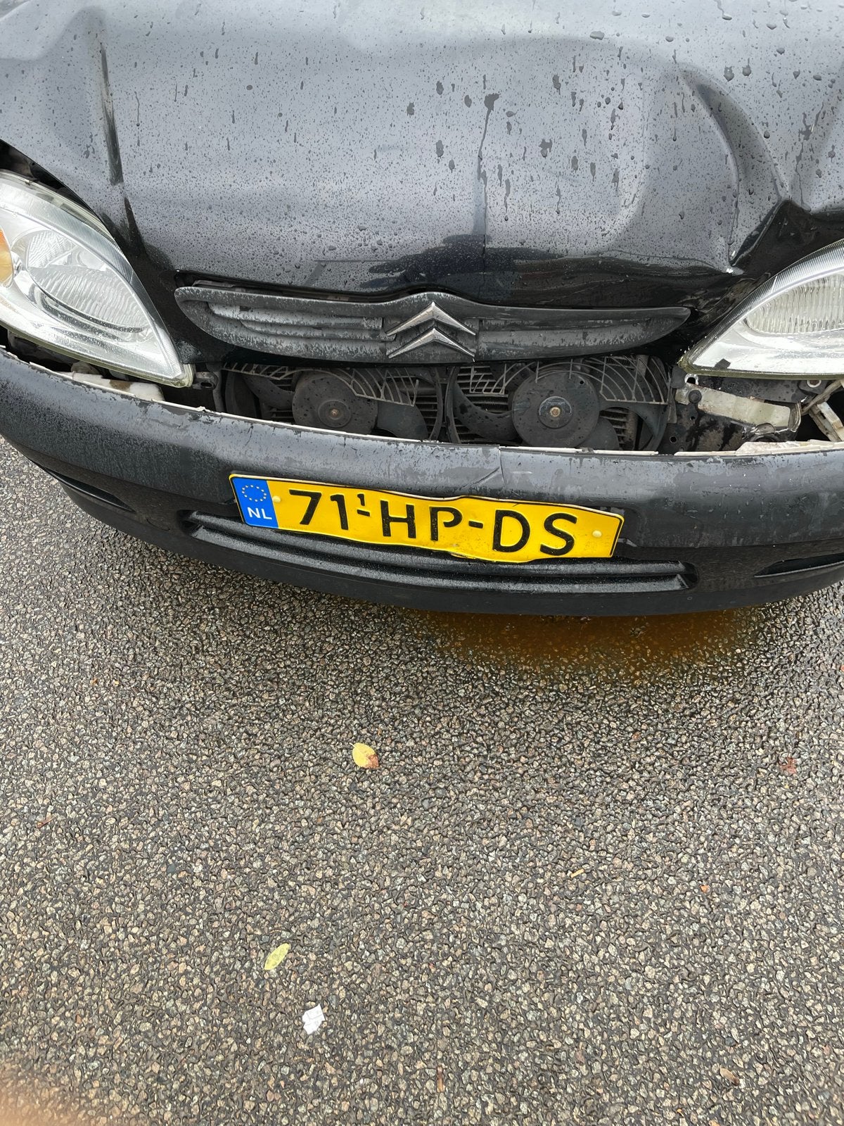 Citroën Saxo 1.4 I VTS 2001 Zwart *schade!*, Ophalen of Verzenden, Voor, Citroën, Bumper