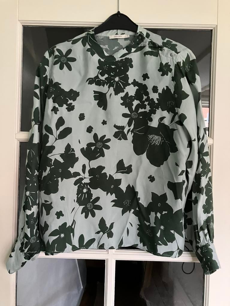 Sissy Boy. Xl. Blouse. Groen. Bloem., Kleding | Dames, Ophalen of Verzenden, Zo goed als nieuw, Maat 46/48 (XL) of groter, Groen