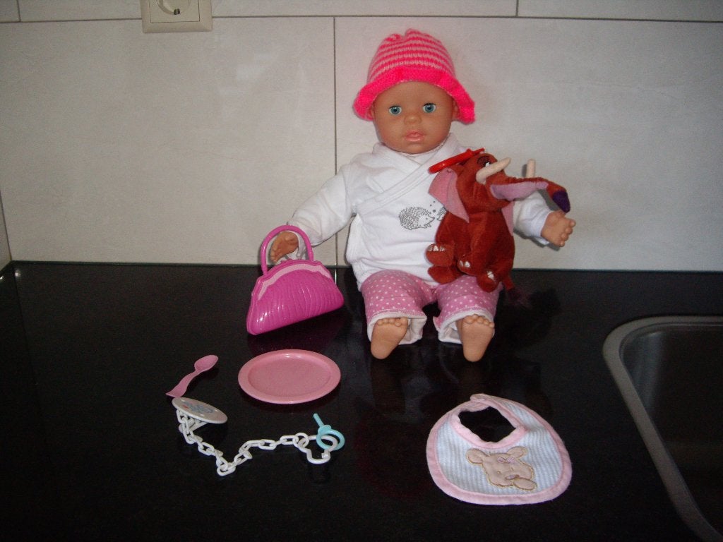 baby pop met acc, Ophalen, Zo goed als nieuw, Babypop