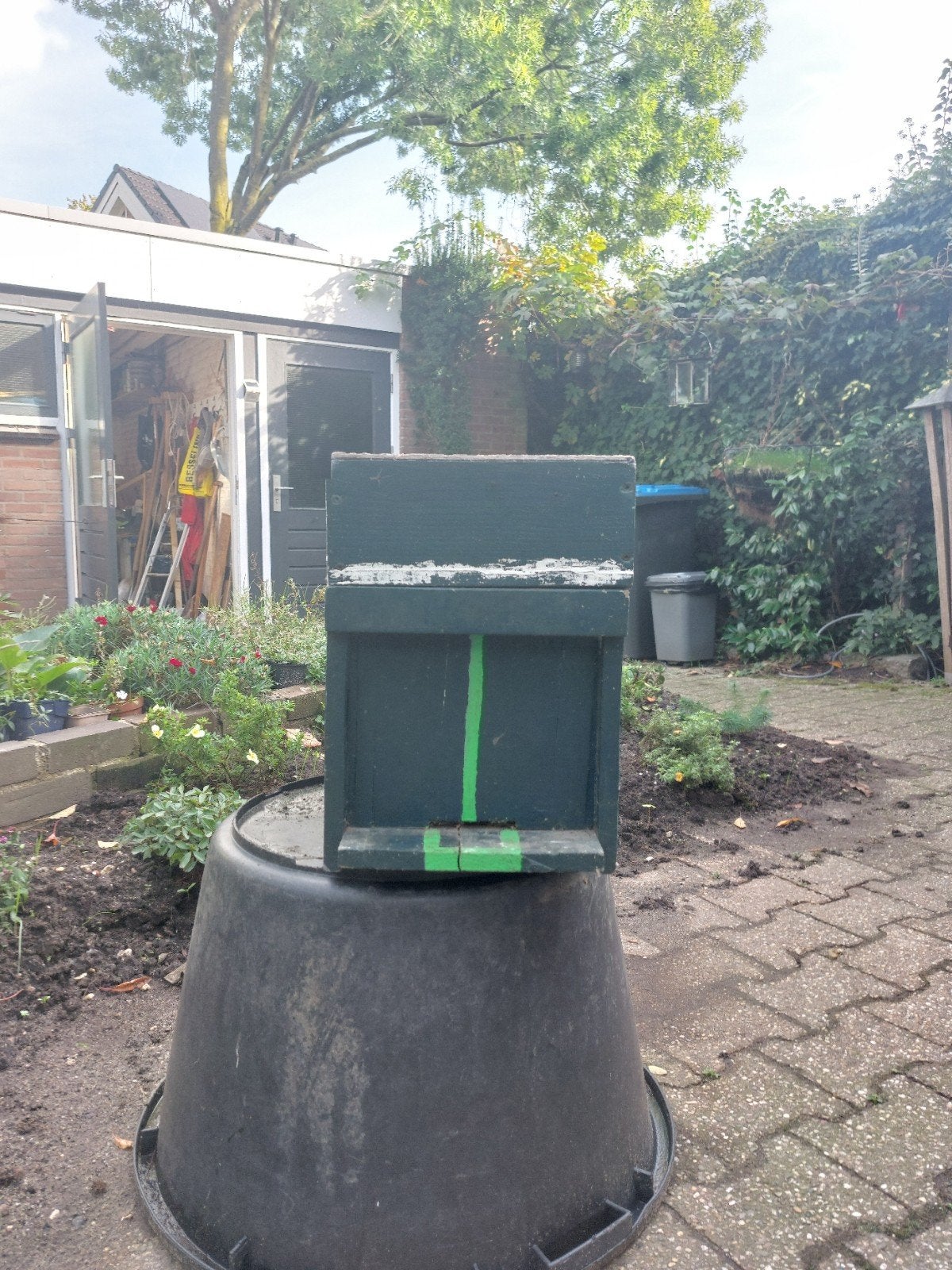 6raams bijenkast- Donkergroen, Bijen