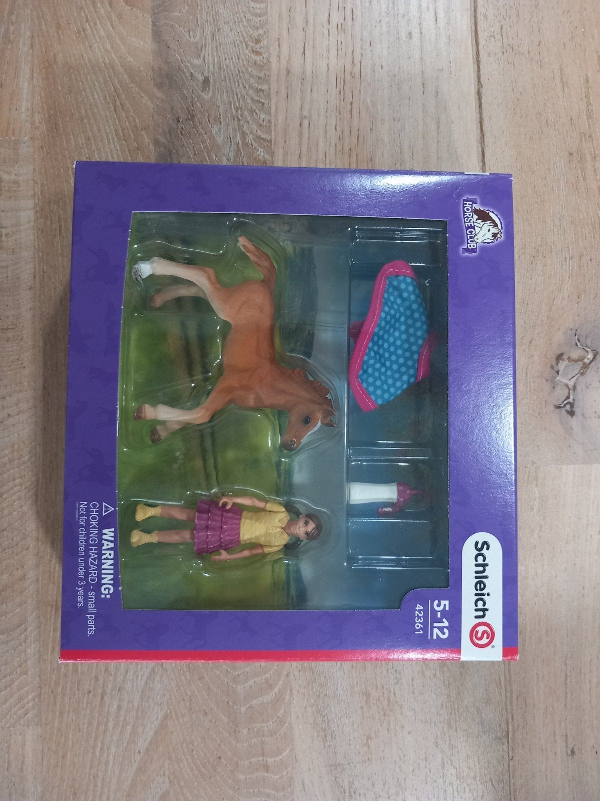 Schleich Horse Club Veulen met meisje en accessoires, Ophalen of Verzenden, Zo goed als nieuw, Meisje