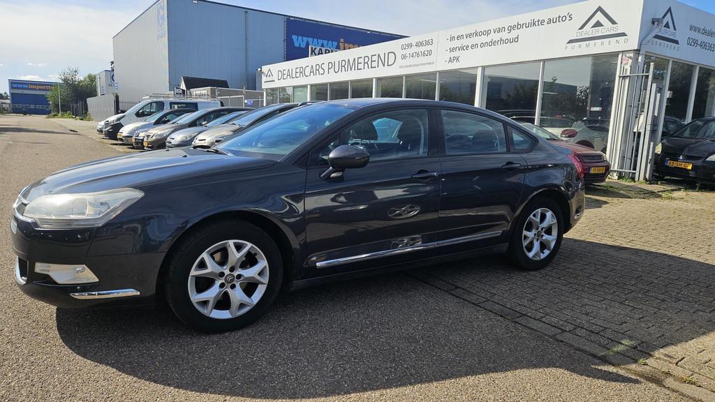 Citroen C5 1.6 THP Business, Euro 5, Gebruikt, Zwart, Leder en Stof