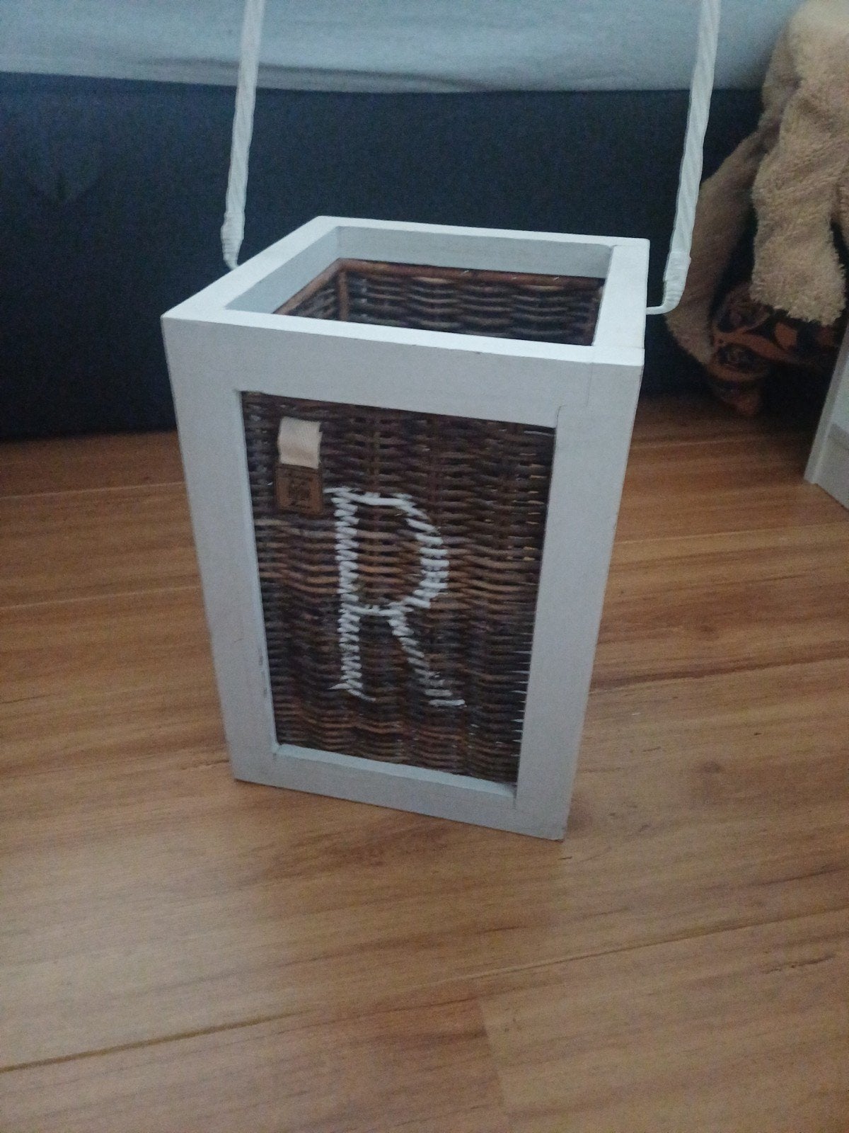 Riviera Maison Rattan Mand met Handvat - Decoratief, Gebruikt, Ophalen of Verzenden, Landelijk, Natuurlijk materiaal
