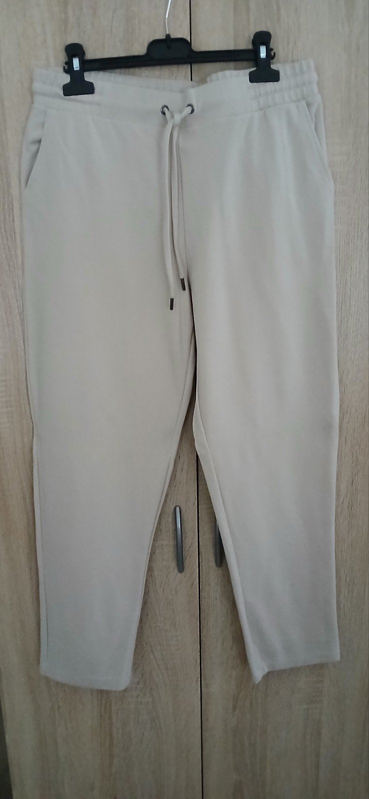 Leuke beige stretch broek mt m, Ophalen of Verzenden, Zo goed als nieuw, Beige, Lang