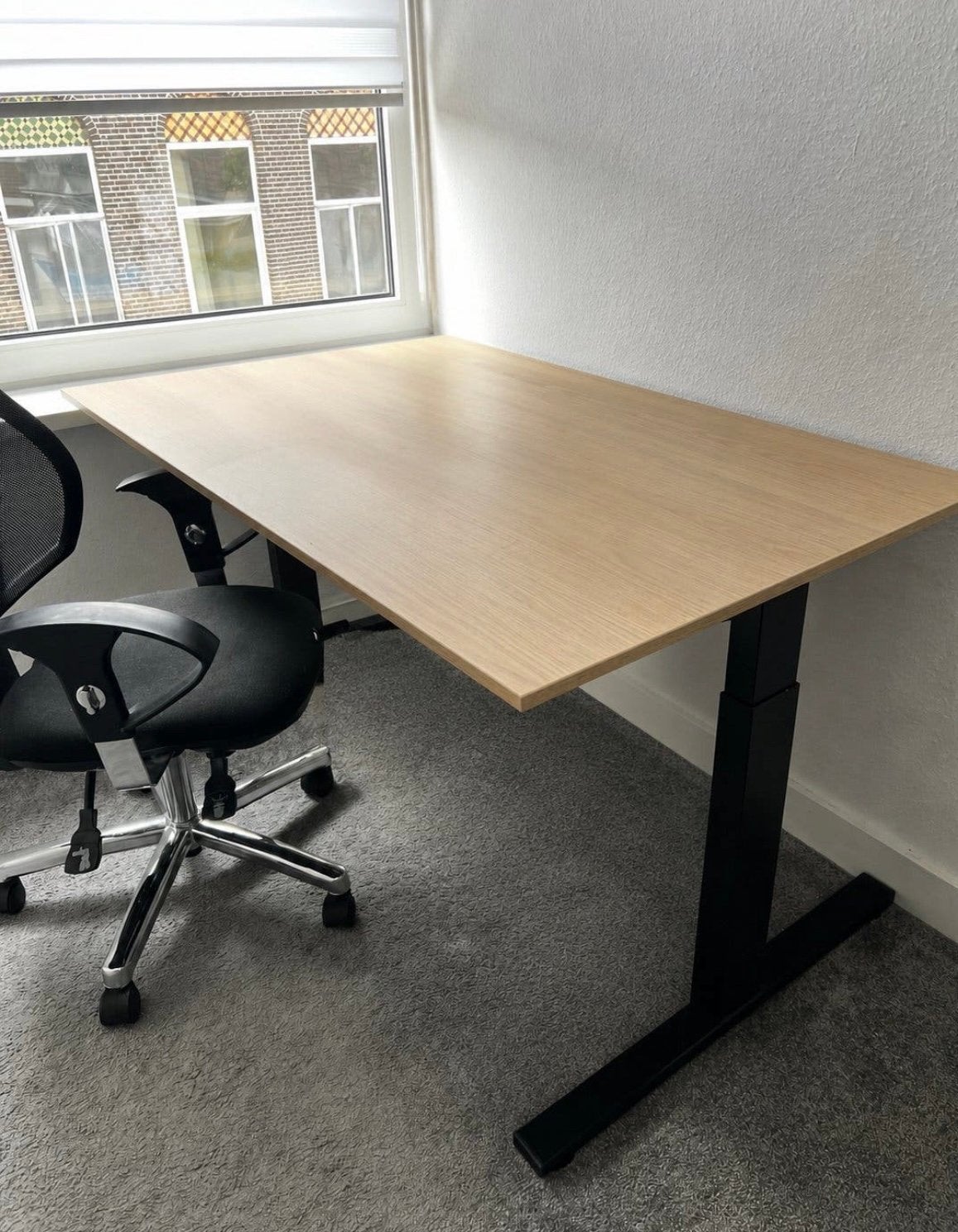 Bureau 140x80 cm, Huis en Inrichting, Bureaus, Ophalen, In hoogte verstelbaar, Zo goed als nieuw, 140 cm