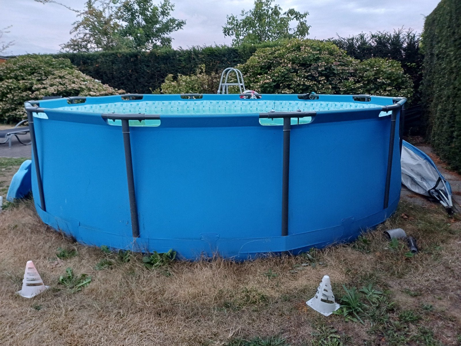 GRATIS ophalen zwembad. Ook sunny tent aanwezig., Tuin en Terras, Zwembaden, Ophalen, Gebruikt, Minder dan 80 cm, Rond