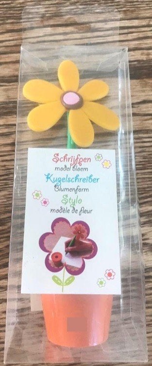 Schrijf Pen model bloem met houder pot nieuw in verpakking, Diversen, Ophalen of Verzenden, Nieuw