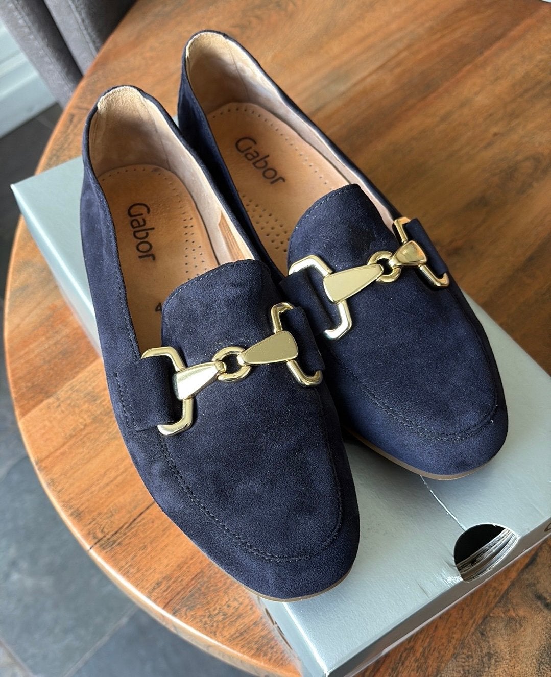 Gabor loafers maat 4 / 37, Blauw, Instappers, Ophalen of Verzenden, Zo goed als nieuw