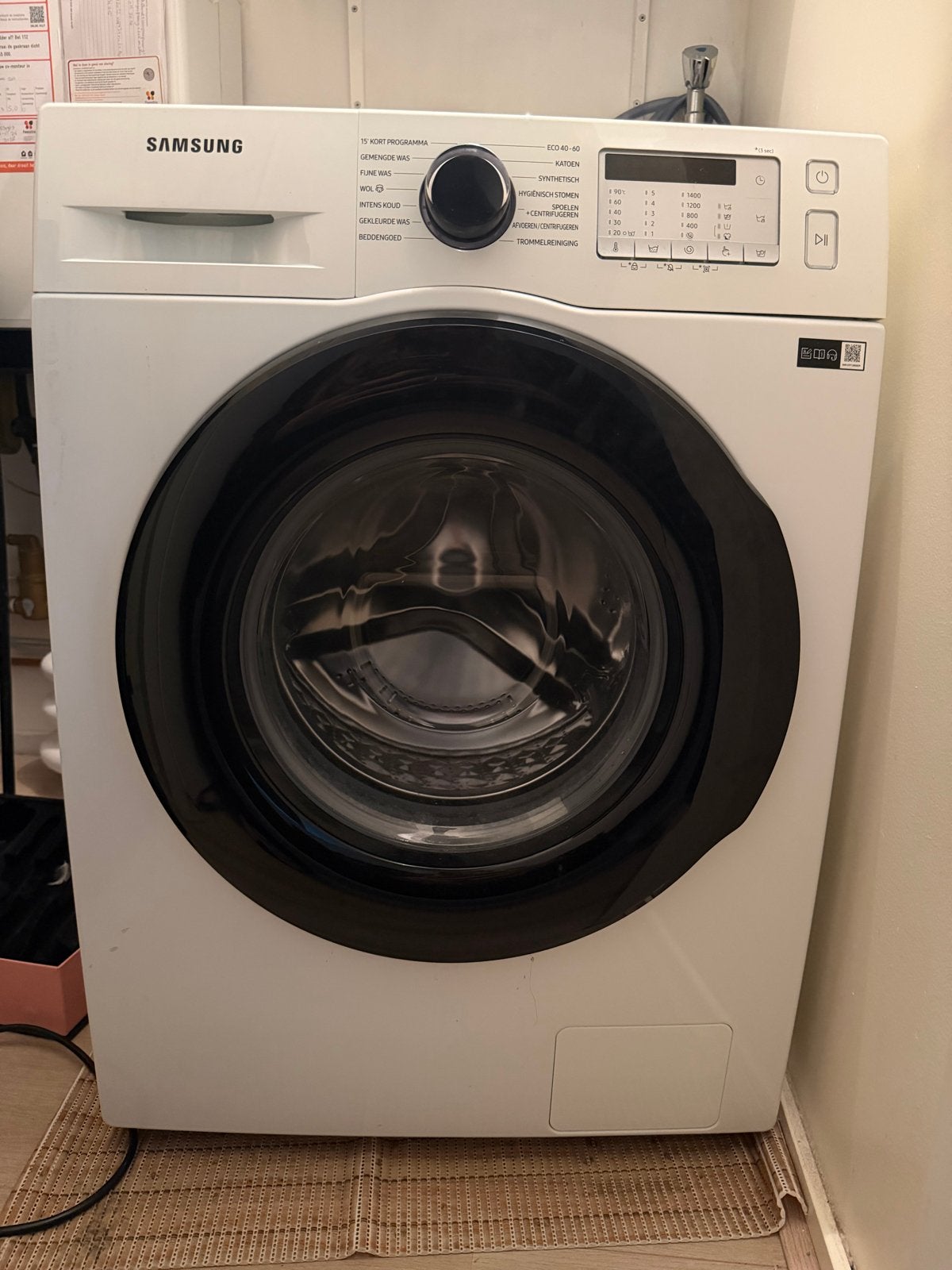 Samsung WW80CGC04AAHEN Wasmachine - 8 kg - 1400 rpm, Witgoed en Apparatuur, Ophalen, 1200 tot 1600 toeren, 8 tot 10 kg, Zo goed als nieuw