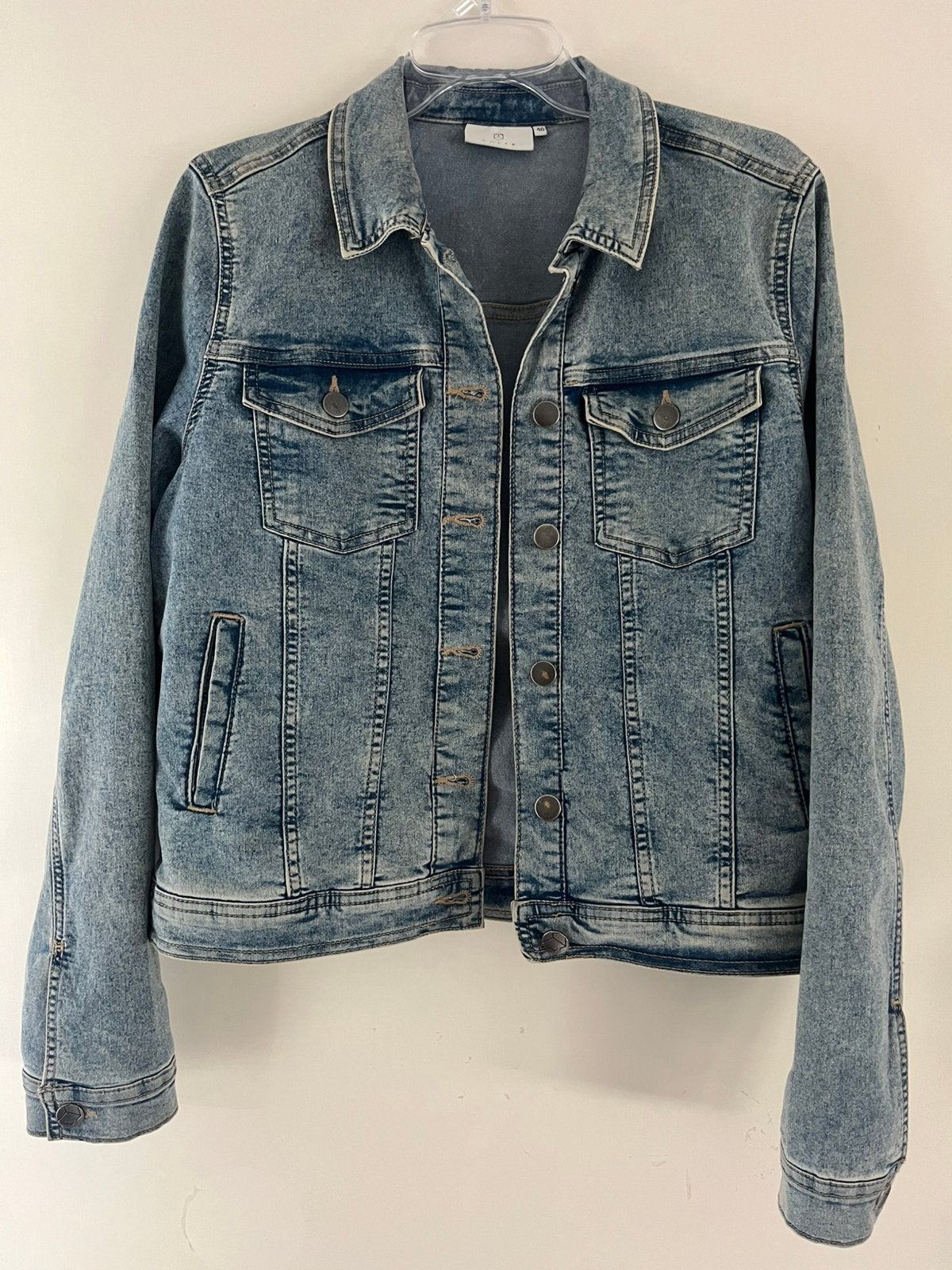 Spijkerjack Kaffe, Kleding | Dames, Jassen | Zomer, Ophalen of Verzenden, Zo goed als nieuw, Maat 38/40 (M), Blauw