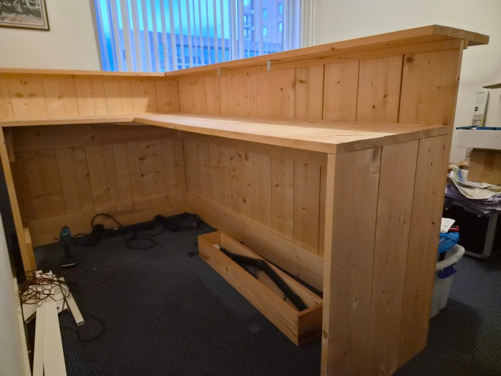 Steigerhouten bar voor mancave, Huis en Inrichting, Barren, Ophalen of Verzenden