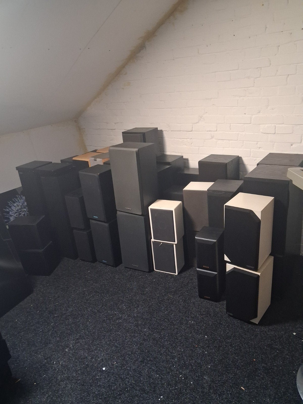 Partij luidsprekers en versterkers mission/b&o/koda/cambridg, Ophalen of Verzenden, Front, Rear of Stereo speakers, Overige merken