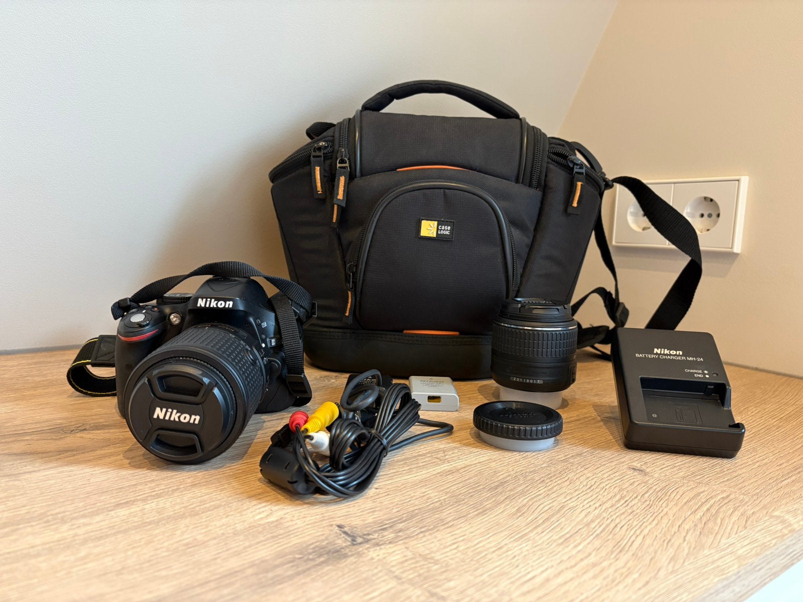 Nikon D5200 Set, Ophalen, Zo goed als nieuw, Nikon