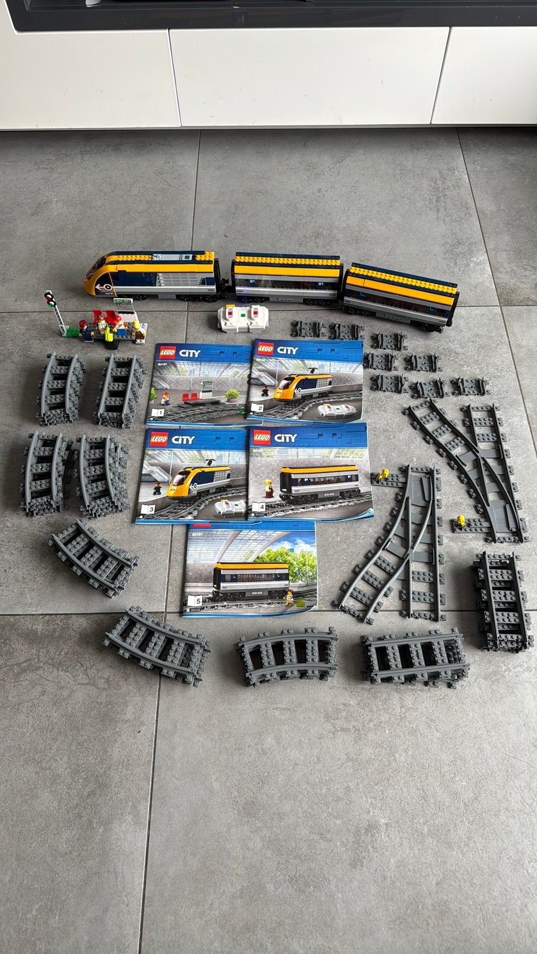 Lego City Trein 60197 met extra rails en wissels, Ophalen, City, Lego, Zo goed als nieuw