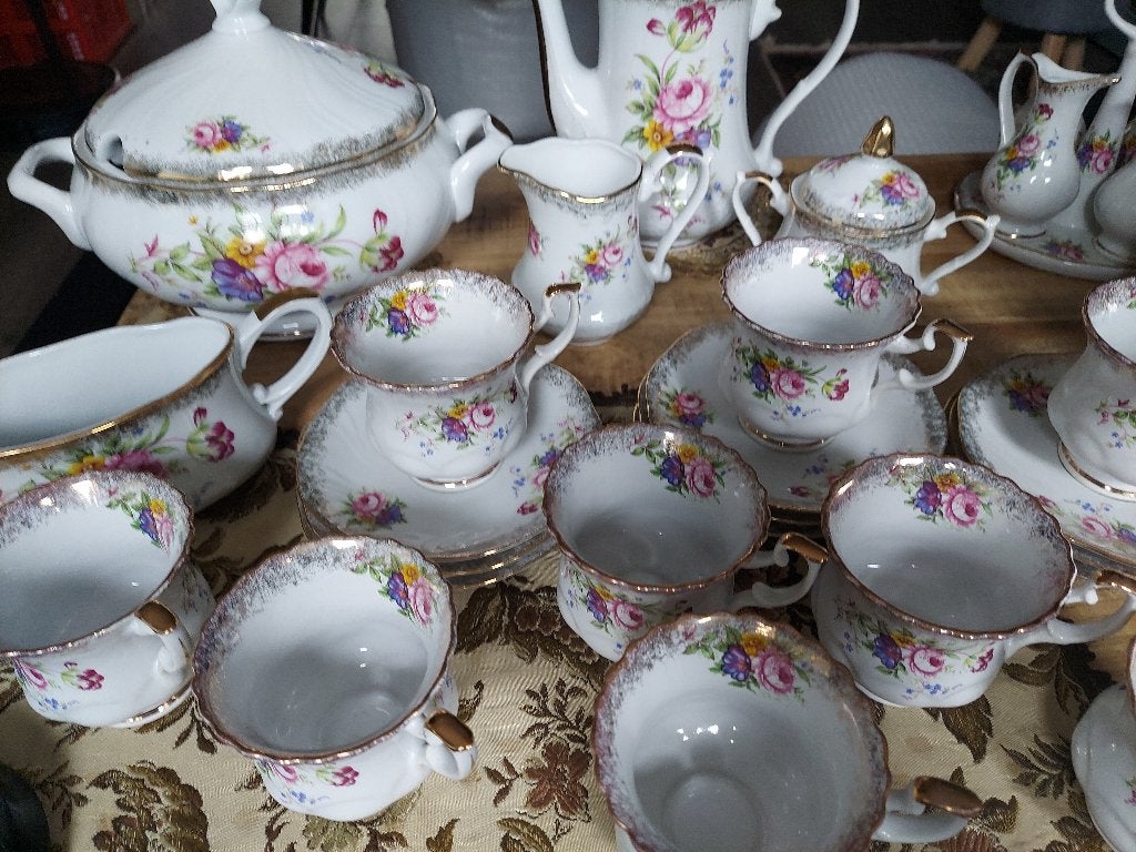 Grote Chodzież Porseleinen Servies  Iwona Bloemen & Goud, Ophalen