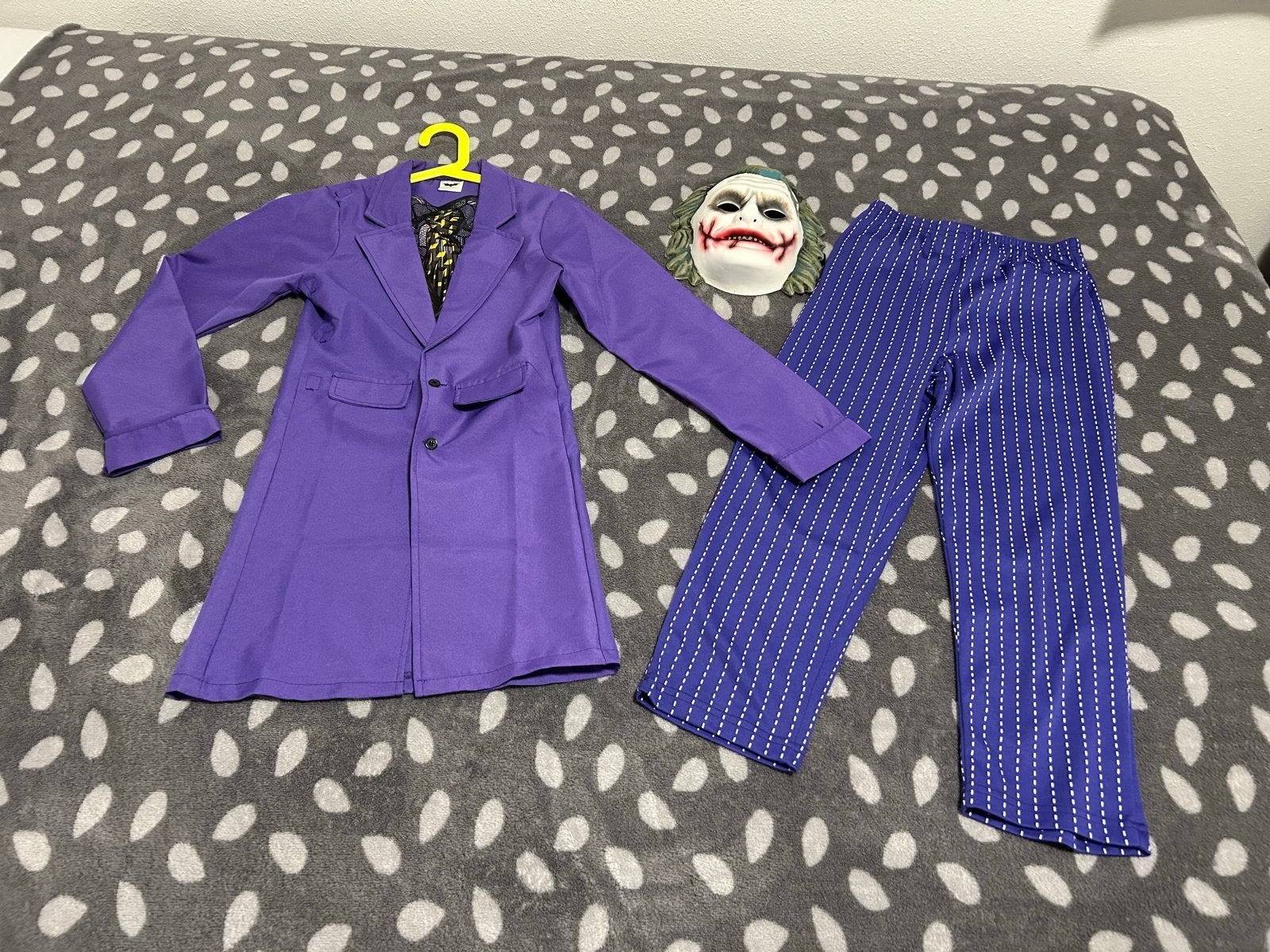 Joker kostuum voor kinderen - Maat 134 (8-10 jaar), Ophalen of Verzenden, Zo goed als nieuw, Jongen of Meisje, Setje