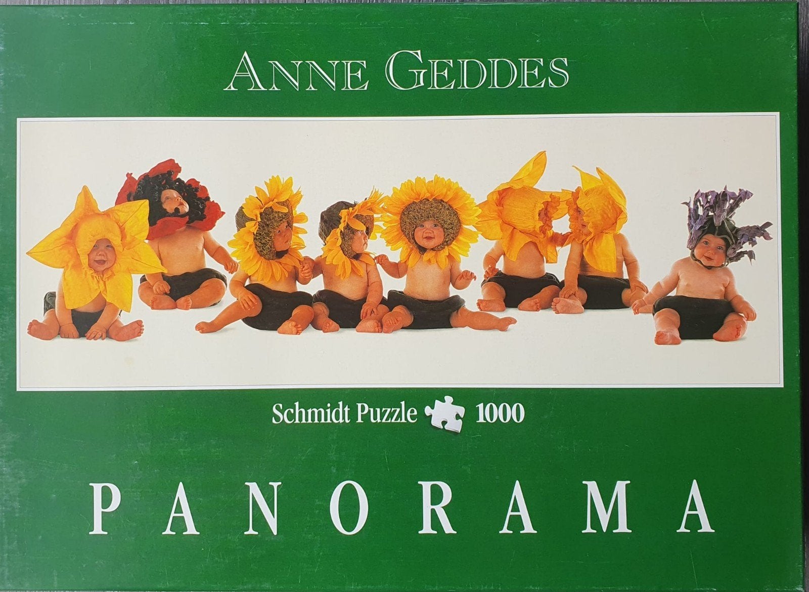 Anne Geddes Panorama Puzzel 1000 stukjes, Ophalen of Verzenden, 500 t/m 1500 stukjes, Gebruikt, Legpuzzel