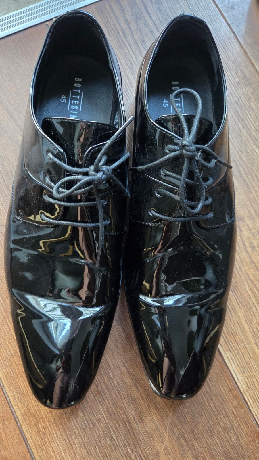 Lakschoenen Bottesini Zwart Lakleer Maat 45, Ophalen of Verzenden, Gedragen, Zwart
