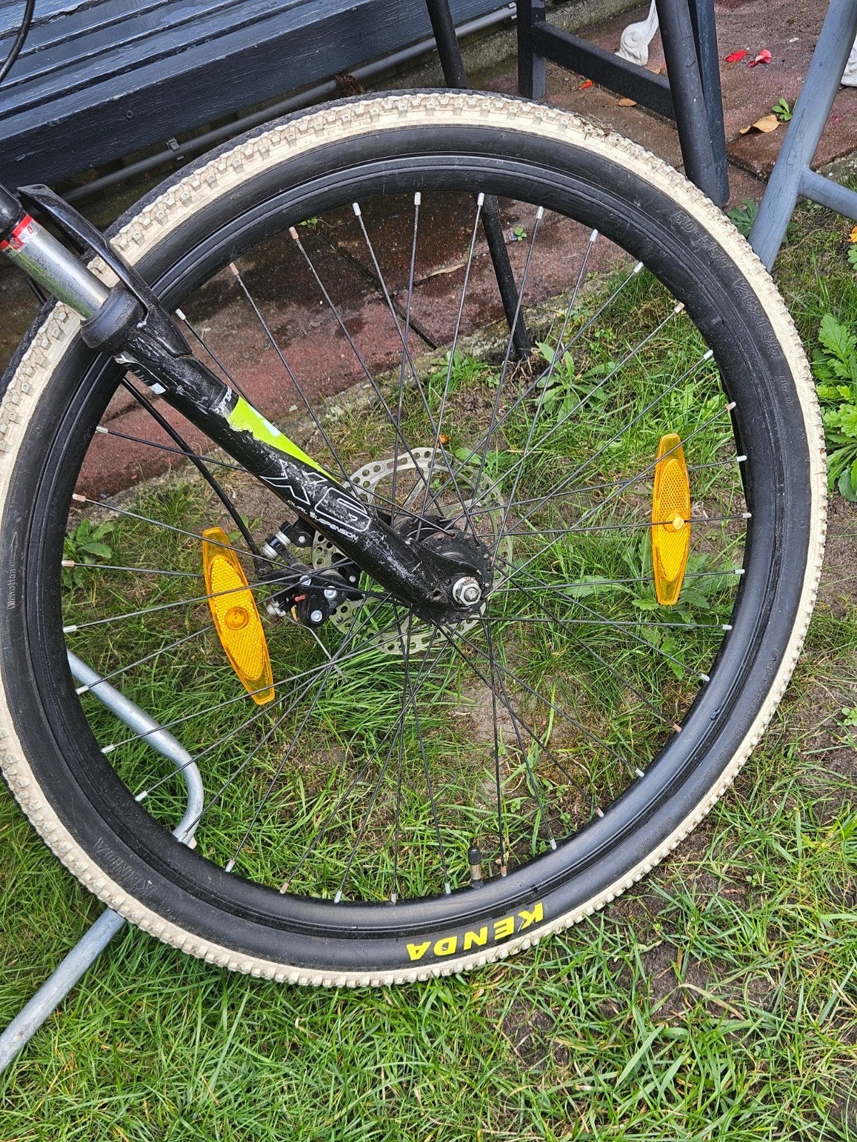 2x Mountainbike wielen 26 inch met banden, Fietsen en Brommers, Wiel, Gebruikt, Ophalen of Verzenden, Mountainbike