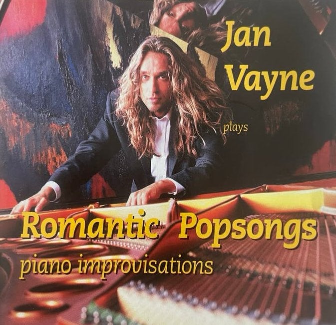 CD Jan Vayne - Romantic Popsongs piano improvisations, Gebruikt, Pop, Ophalen of Verzenden, Inclusief boekje