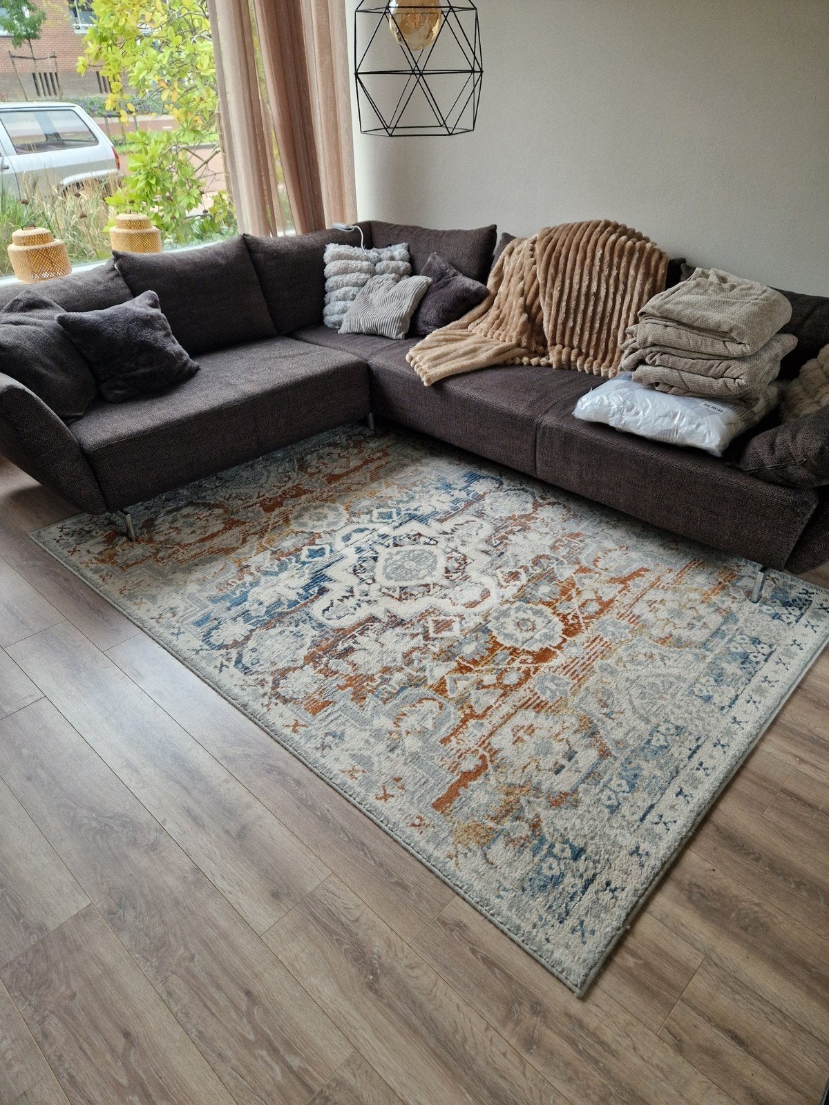 vloerkleed 235x160, Huis en Inrichting, Ophalen, Modern, Oosters, Bohemian, Blauw, 150 tot 200 cm