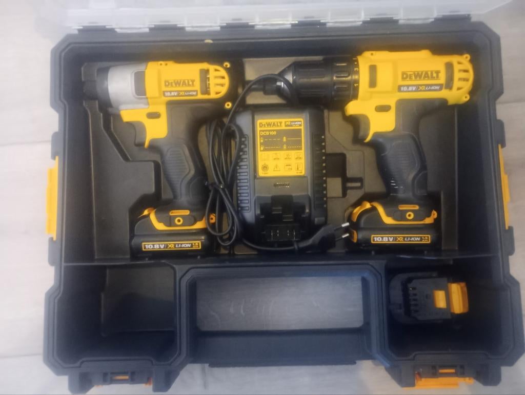 DeWalt combiset, Ophalen of Verzenden, Zo goed als nieuw, Boormachine