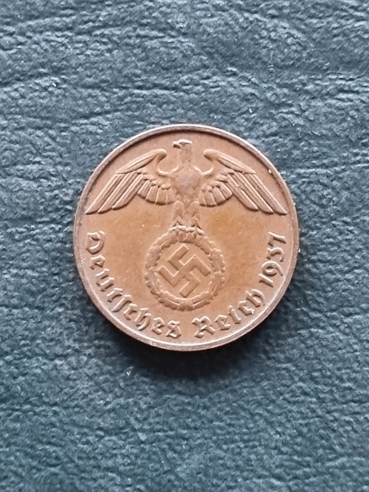Duitsland 2 reichspfennig 1937 E met hakenkruis, Ophalen of Verzenden, Duitsland