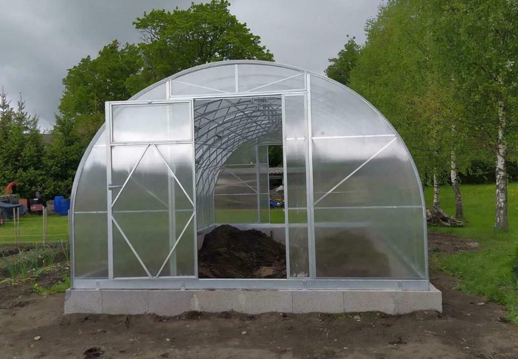 EcoSlider Tunnelkas ES 3.5M verschillende lengtes, Tuin en Terras, Kassen, Nieuw, Kweekkas, Staal, Polycarbonaat, Verzenden