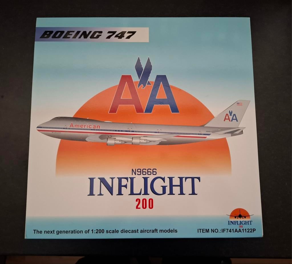 Inflight 200 American Airlines 747 - Nieuw in doos, Verzamelen, Luchtvaart en Vliegtuigspotten, Ophalen of Verzenden, Nieuw, Schaalmodel