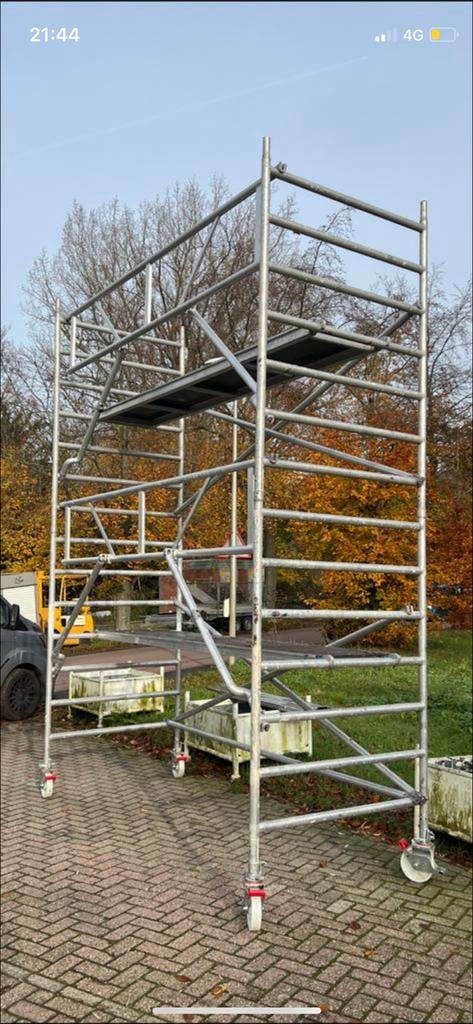 altrex Rolsteiger, Rolsteiger, Aluminium steiger, Steiger, Ophalen of Verzenden, Zo goed als nieuw, Gevelsteiger