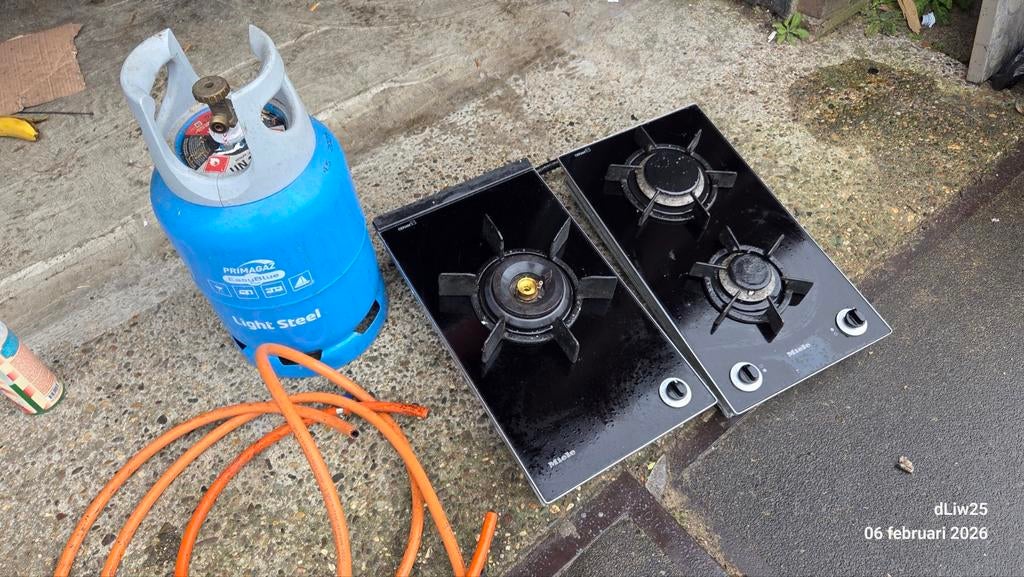 KM404 KM406 Buitenkeuken Wok  Miele branders omgebouwd, Ophalen of Verzenden, Gebruikt, Miele