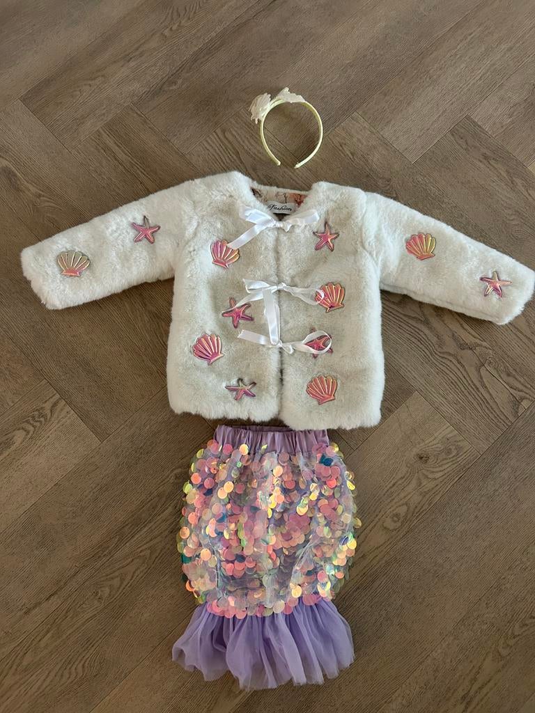 Zelfgemaakt carnavalspakje zeemeermin 3 jaar, Ophalen, Zo goed als nieuw, Meisje