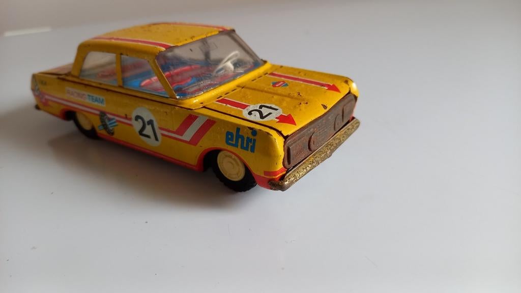 Blikken raceauto ca 16 cm lang, Ophalen of Verzenden, Auto, Overige merken