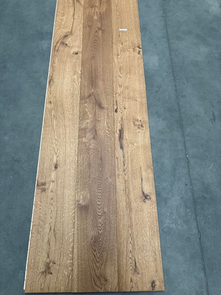 Eiken houten vloer KANT EN KLAAR €46,5 per m2 parketvloer, Doe-het-zelf en Verbouw, Parket, Nieuw, Ophalen of Verzenden, 10 tot 30 cm
