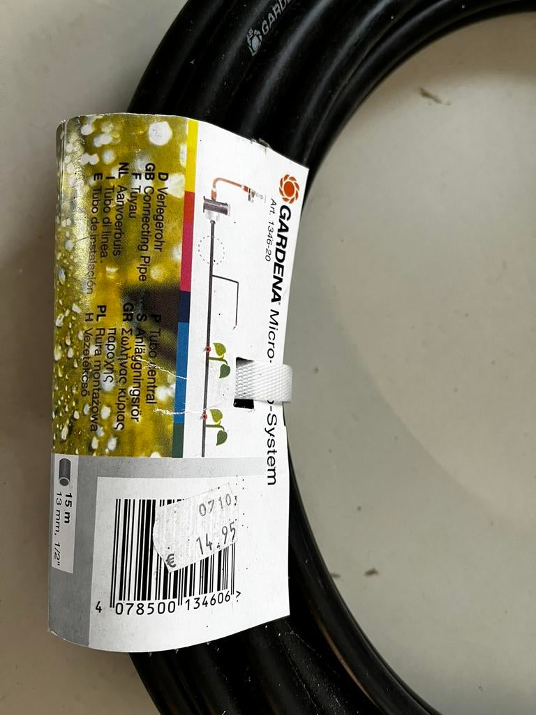 Gardena buis 13 mm 15 m, Ophalen of Verzenden, Nieuw
