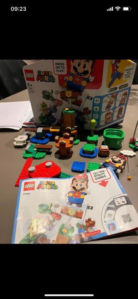 Lego marioset, Ophalen of Verzenden, Zo goed als nieuw