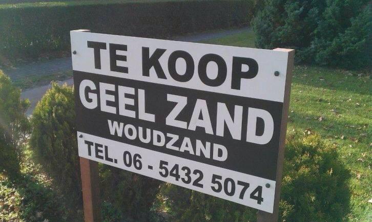 Te koop! Geel zand (woudzand) in omgeving Klazienaveen, Tuin en Terras, Ophalen of Verzenden, Gebruikt, Straatzand