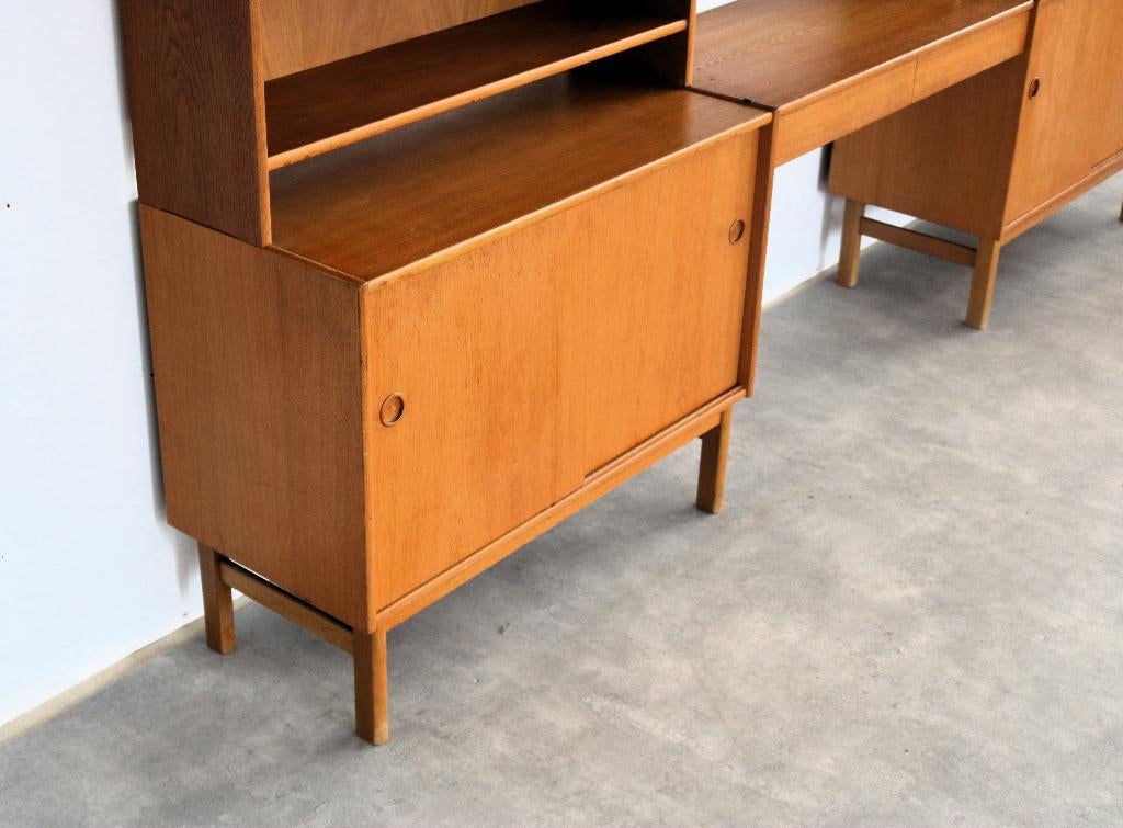 vintage wandmeubel | wandkast | jaren 60 | Zweden, Gebruikt, Met deur(en), ., Eikenhout