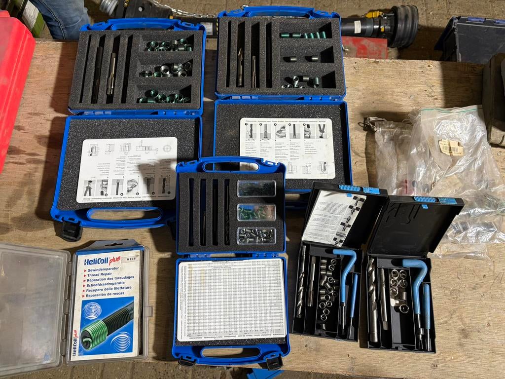 Helicoil sets - diverse complete sets, Ophalen of Verzenden, Zo goed als nieuw