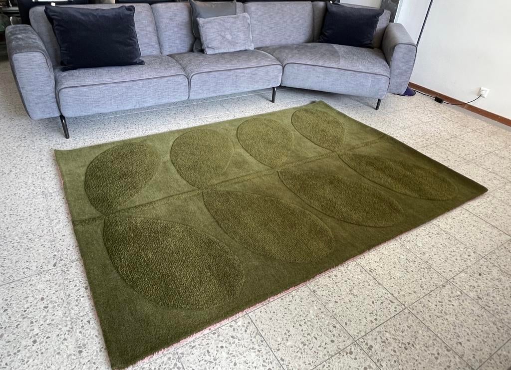 Brink en Campman Solid Stem tapijt groen, Ophalen, Rechthoekig, Groen, Nieuw