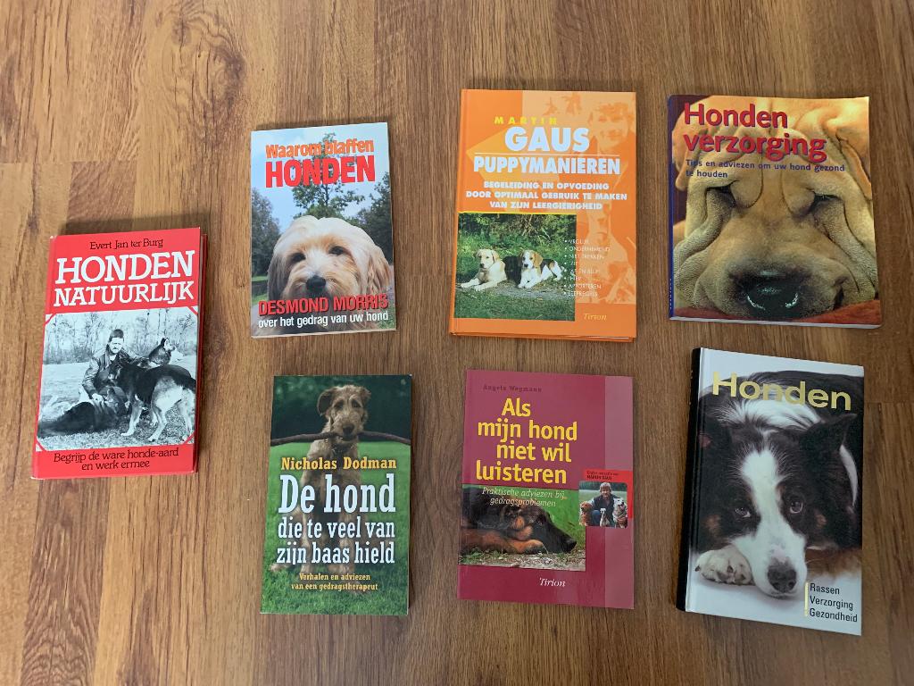 Boekenpakket honden (7): Gedrag, Opvoeding en Verzorging, Ophalen of Verzenden, Gelezen, Honden