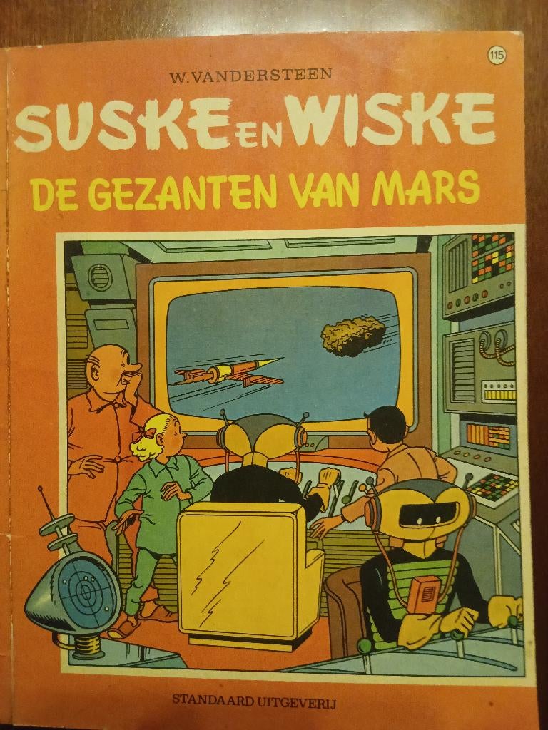 Suske en Wiske VK115 De gezanten van Mars 1ste druk, Willy Vandersteen, Eén stripboek, Ophalen, Gelezen