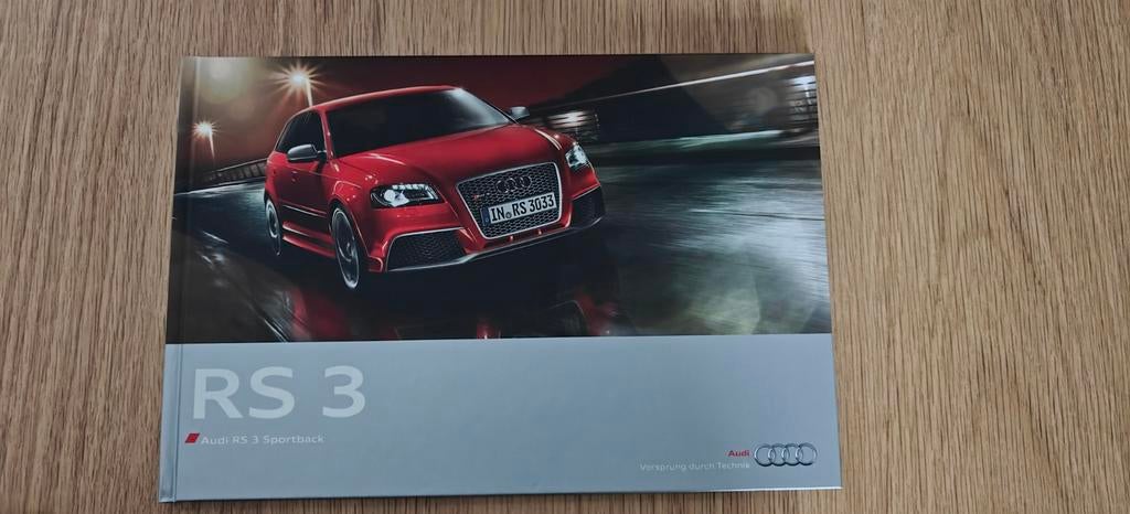 Brochure / Folder Audi RS3 Sportback 2011 Hardcover, Nieuw, Ophalen of Verzenden, Audi, Audi