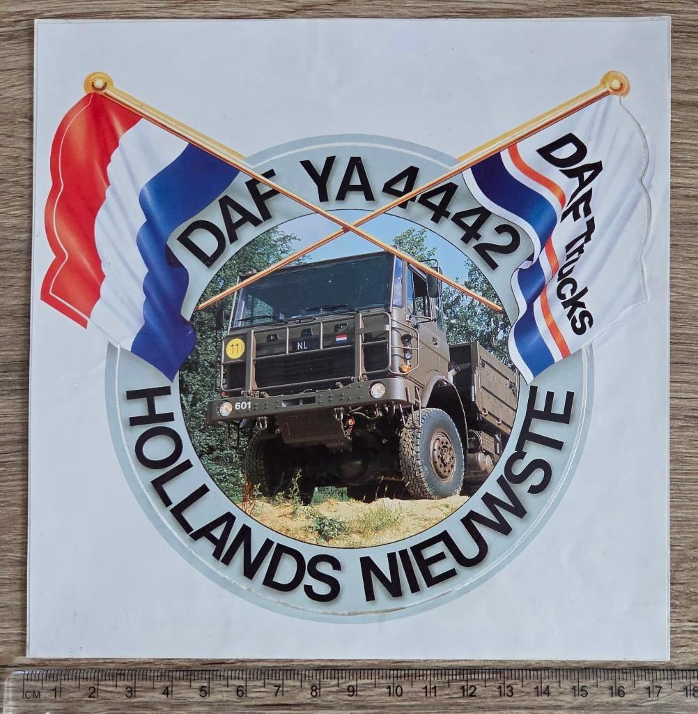 stickers DAF YA4442 Defensie/Landmacht 50, Ophalen of Verzenden, Zo goed als nieuw, Bedrijf of Vereniging