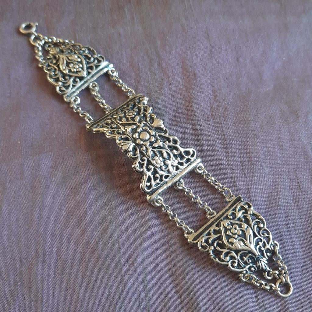 Bijbelslot Armband Replica Onedel, Verzenden, Zo goed als nieuw, Zilver, Zilver